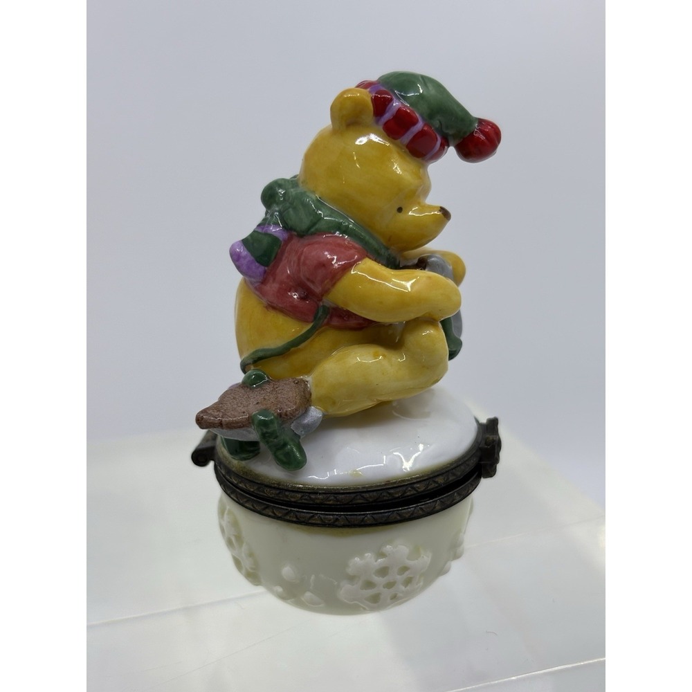 Midwest Cannon Falls Disney Winnie‎ the Pooh Trinket Box Ice Skates January